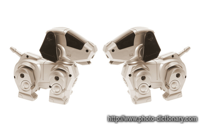 robot dogs - photo/picture definition - robot dogs word and phrase image