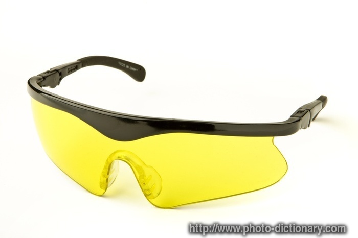 safety glasses - photo/picture definition - safety glasses word and phrase image