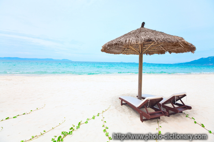 tropical beach - photo/picture definition - tropical beach word and phrase image