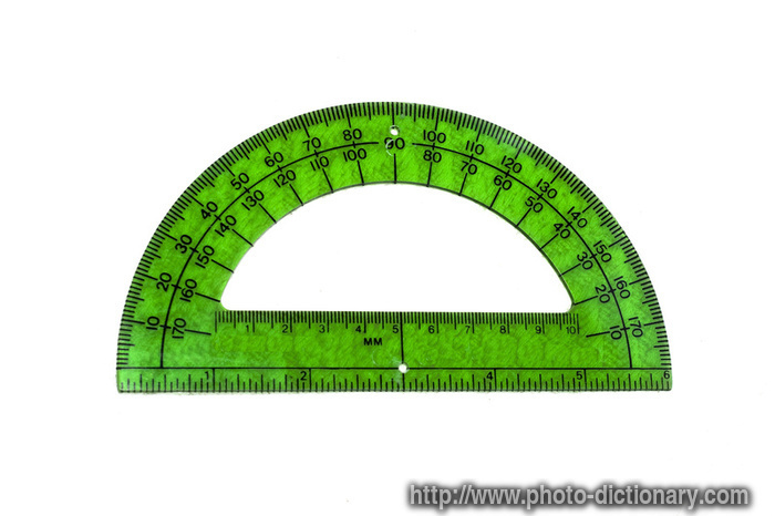 protractor - photo/picture definition - protractor word and phrase image