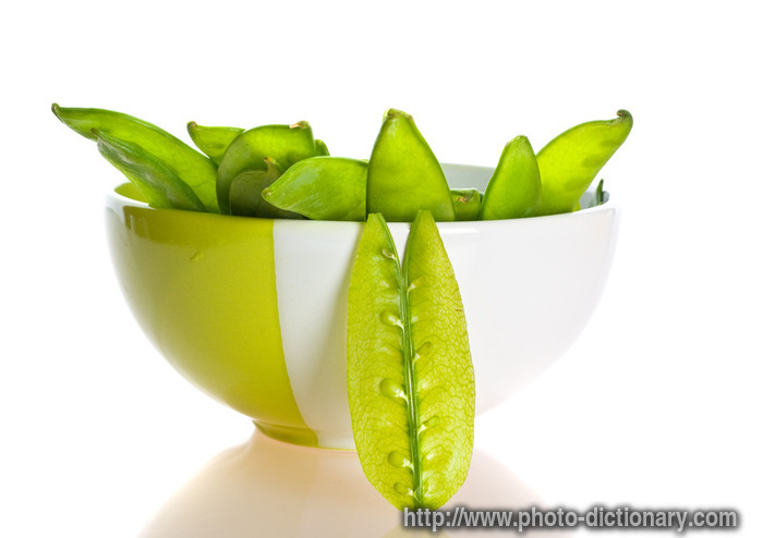 green peas pods - photo/picture definition - green peas pods word and phrase image