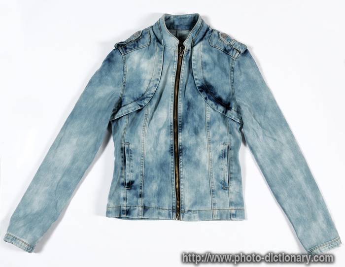 jeans jacket - photo/picture definition - jeans jacket word and phrase image