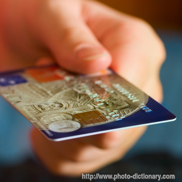 credit card - photo/picture definition - credit card word and phrase image