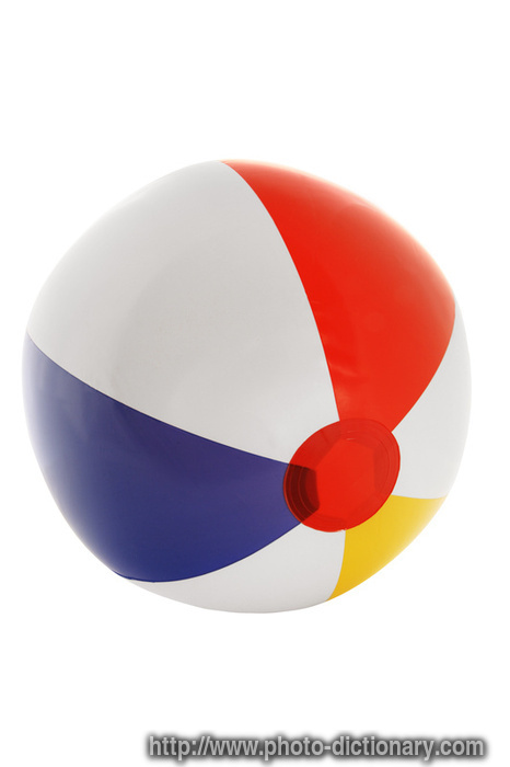 inflatable ball - photo/picture definition - inflatable ball word and phrase image