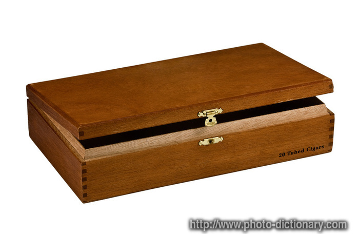 cigar humidor - photo/picture definition - cigar humidor word and phrase image