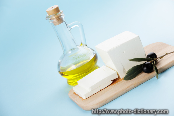 feta cheese - photo/picture definition - feta cheese word and phrase image