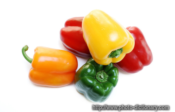 bell peppers - photo/picture definition - bell peppers word and phrase image