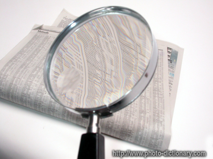 magnifying glass - photo/picture definition - magnifying glass word and phrase image