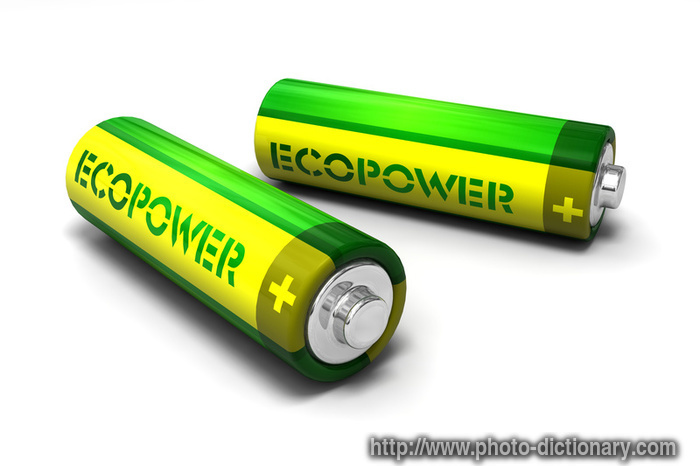 eco batteries - photo/picture definition - eco batteries word and phrase image