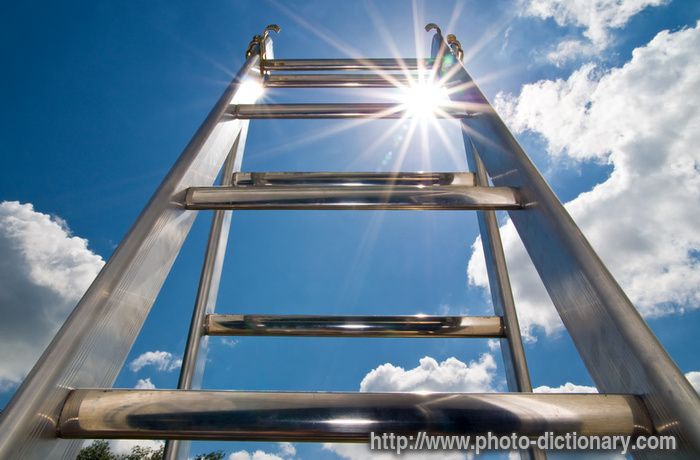 ladder - photo/picture definition - ladder word and phrase image
