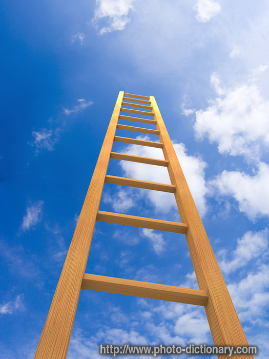 ladder - photo/picture definition - ladder word and phrase image