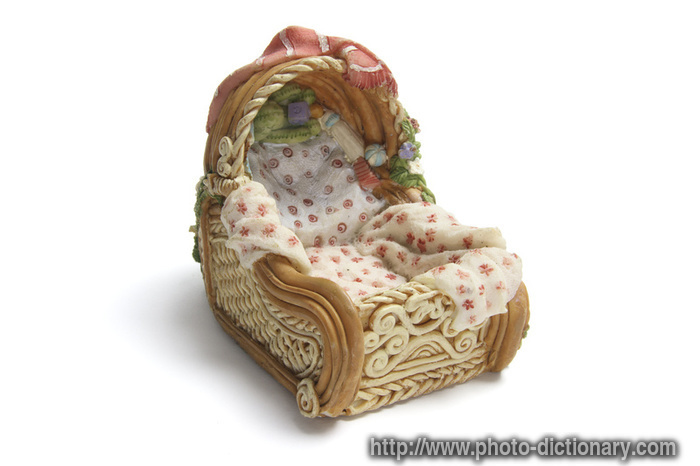 bassinet - photo/picture definition - bassinet word and phrase image