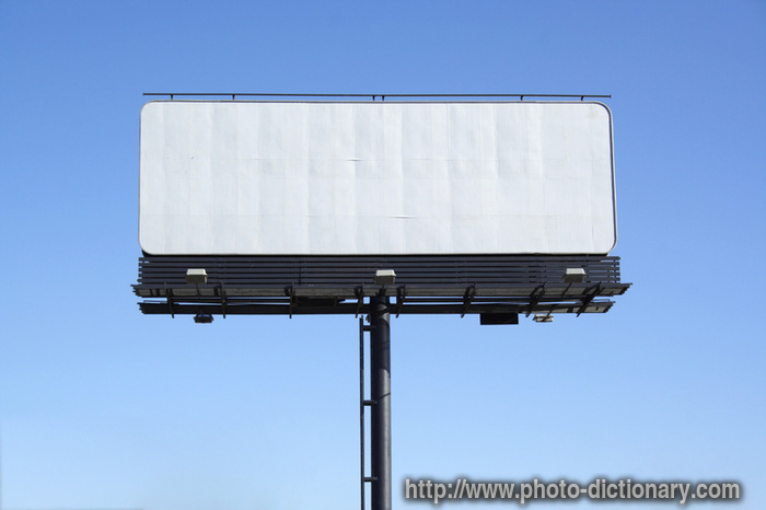 billboard - photo/picture definition - billboard word and phrase image