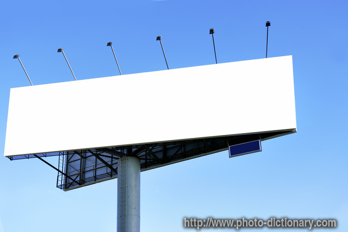 billboard - photo/picture definition - billboard word and phrase image