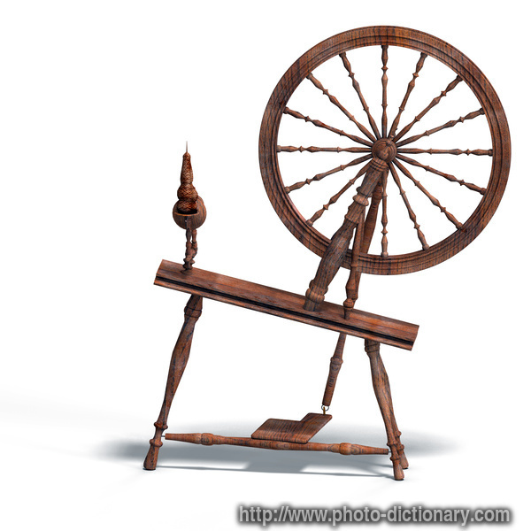 spinning wheel - photo/picture definition - spinning wheel word and phrase image