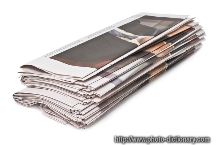 newspaper - photo/picture definition - newspaper word and phrase image