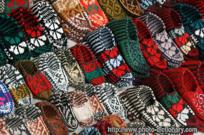 Uzbek slippers - photo/picture definition - Uzbek slippers word and phrase image