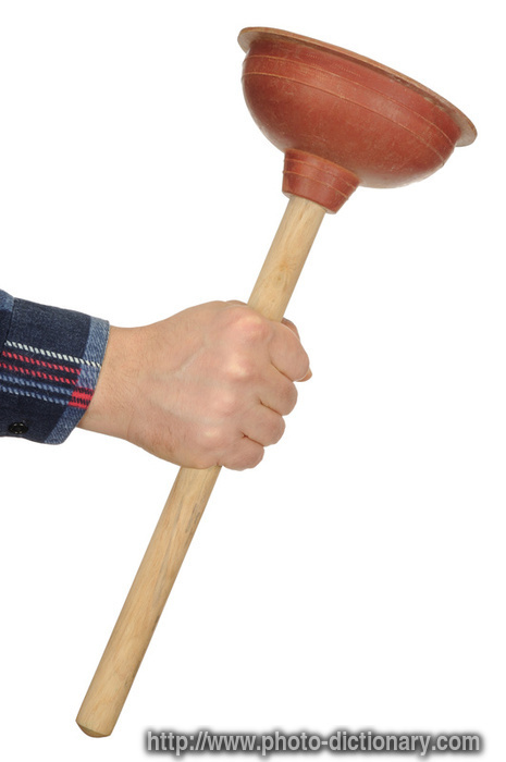 plunger - photo/picture definition - plunger word and phrase image