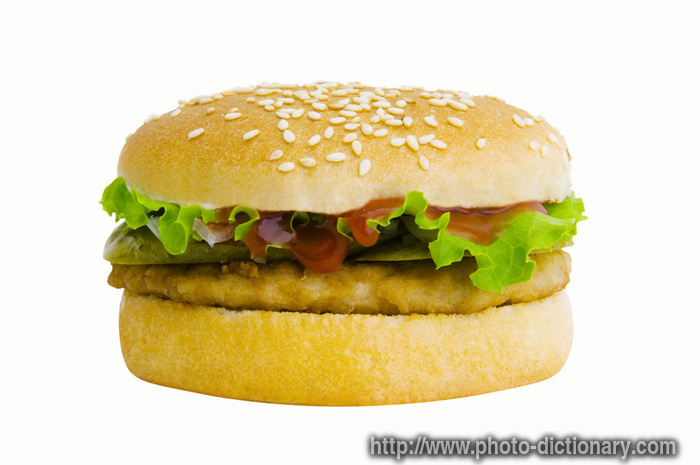 fishburger - photo/picture definition - fishburger word and phrase image