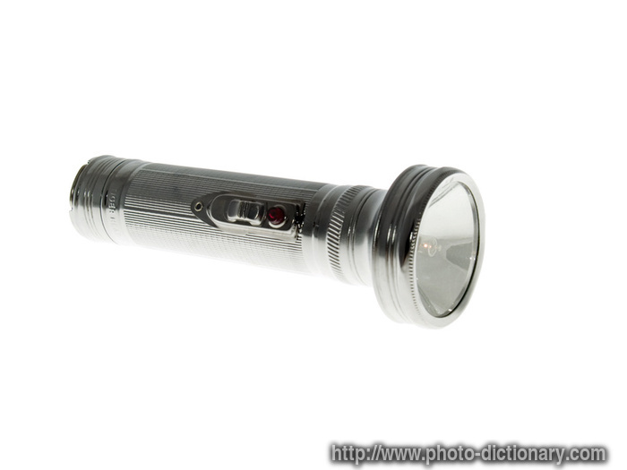 flashlight - photo/picture definition - flashlight word and phrase image
