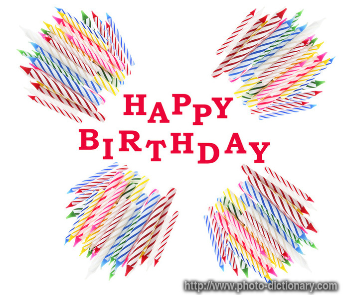 birthday candles - photo/picture definition - birthday candles word and phrase image