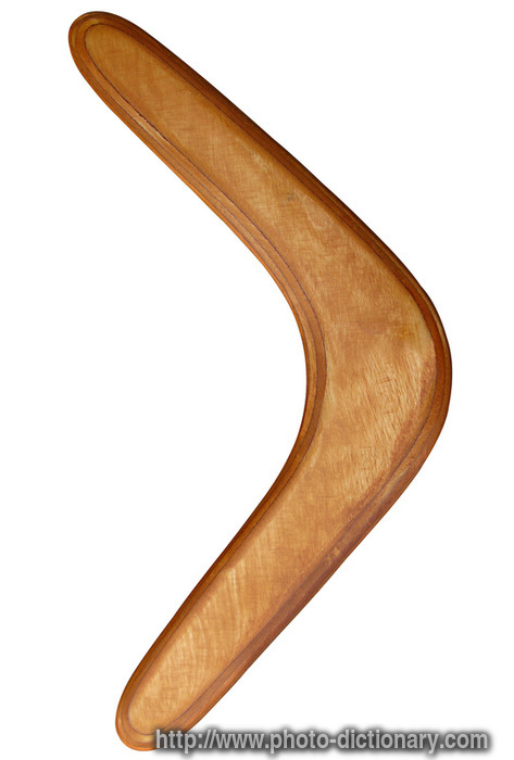 Aussie boomerang - photo/picture definition - Aussie boomerang word and phrase image