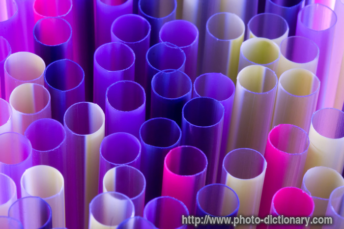 drinking straws - photo/picture definition - drinking straws word and phrase image
