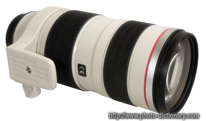 camera lens - photo/picture definition - camera lens word and phrase image