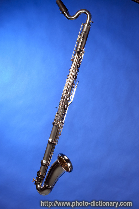 bass clarinet - photo/picture definition - bass clarinet word and phrase image