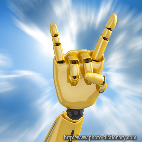 robotic hand - photo/picture definition - robotic hand word and phrase image
