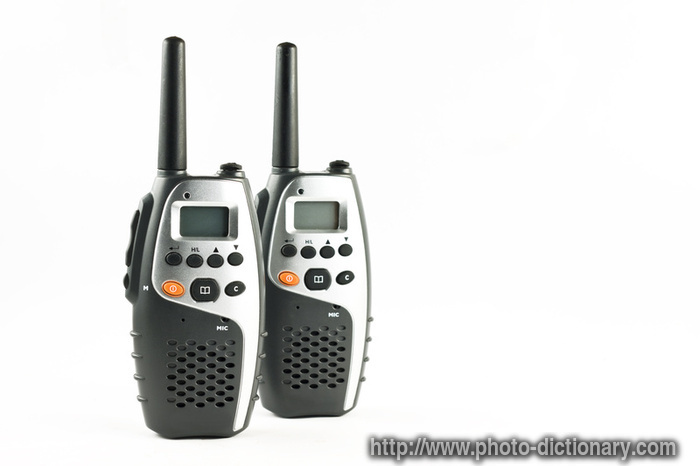 walkie talkie - photo/picture definition - walkie talkie word and phrase image