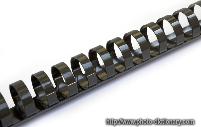 binding spring - photo/picture definition - binding spring word and phrase image