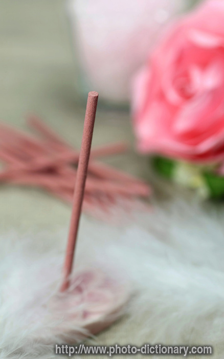 rose incense - photo/picture definition - rose incense word and phrase image