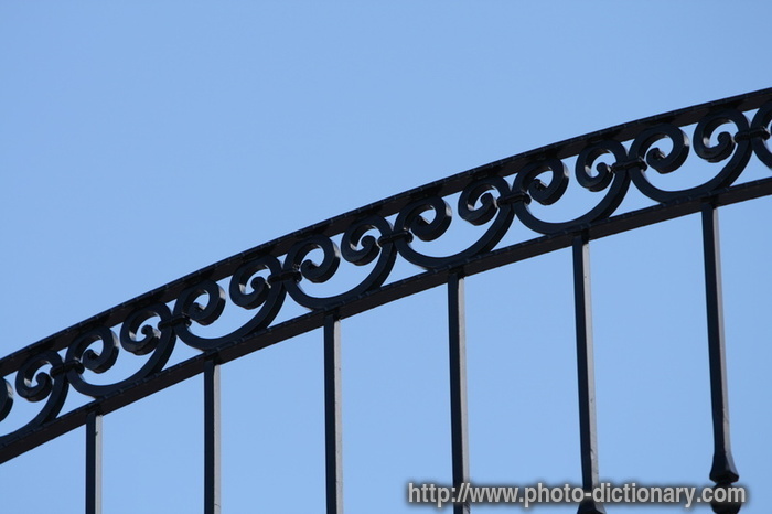 wrought iron - photo/picture definition - wrought iron word and phrase image