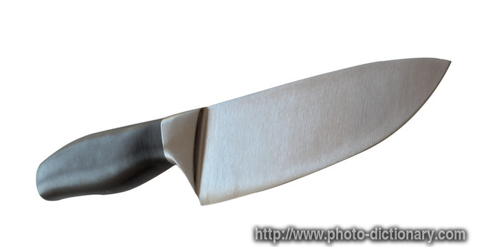 sharp knife - photo/picture definition - sharp knife word and phrase image