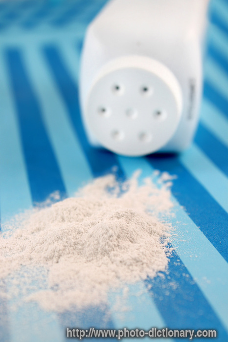 baby powder - photo/picture definition - baby powder word and phrase image