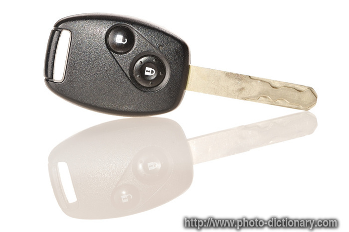 car key - photo/picture definition - car key word and phrase image