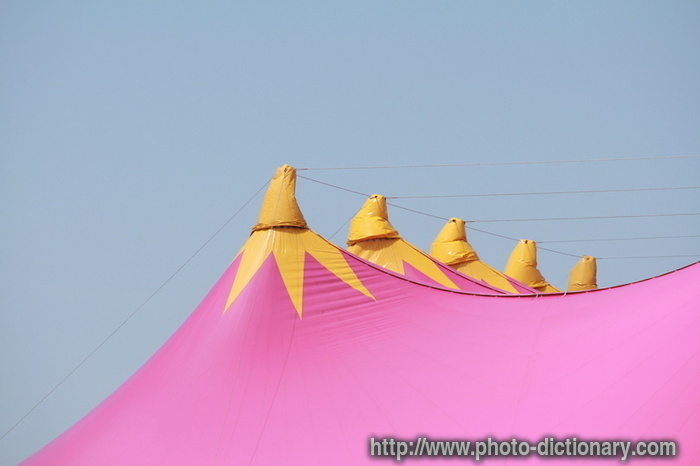 circus roof - photo/picture definition - circus roof word and phrase image