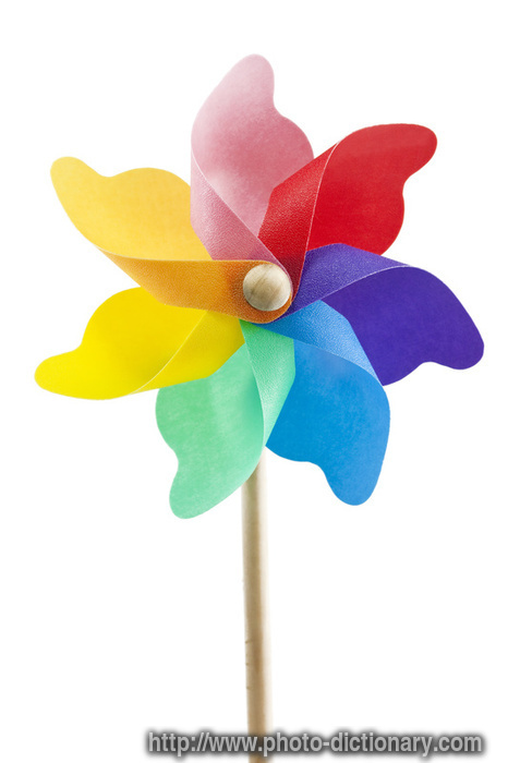 toy windmill - photo/picture definition - toy windmill word and phrase image