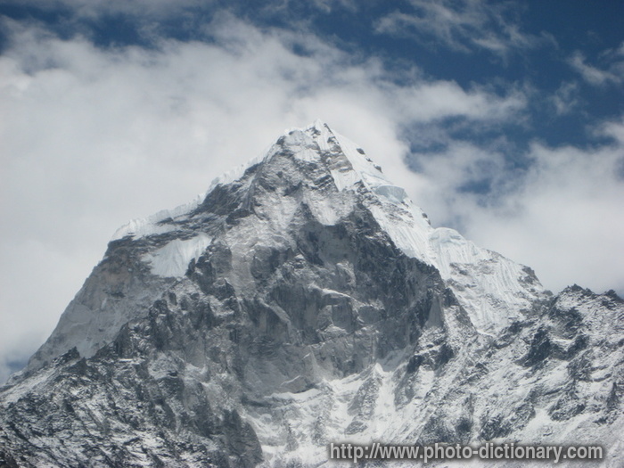 Mount Everest - photo/picture definition - Mount Everest word and phrase image
