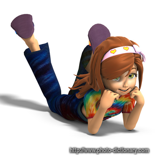 cartoon girl - photo/picture definition - cartoon girl word and phrase image