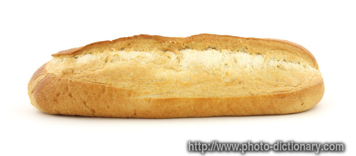 Italian bread - photo/picture definition - Italian bread word and phrase image