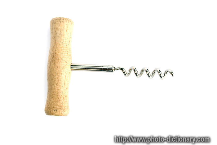 corkscrew - photo/picture definition - corkscrew word and phrase image