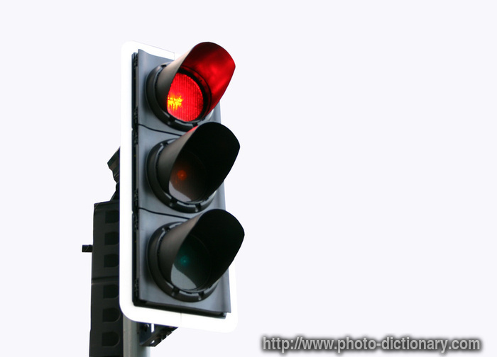 traffic light - photo/picture definition - traffic light word and phrase image