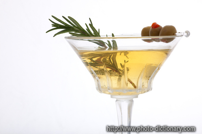 rosemary martini - photo/picture definition - rosemary martini word and phrase image