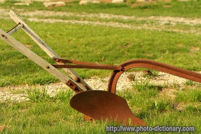 plow - photo/picture definition - plow word and phrase image