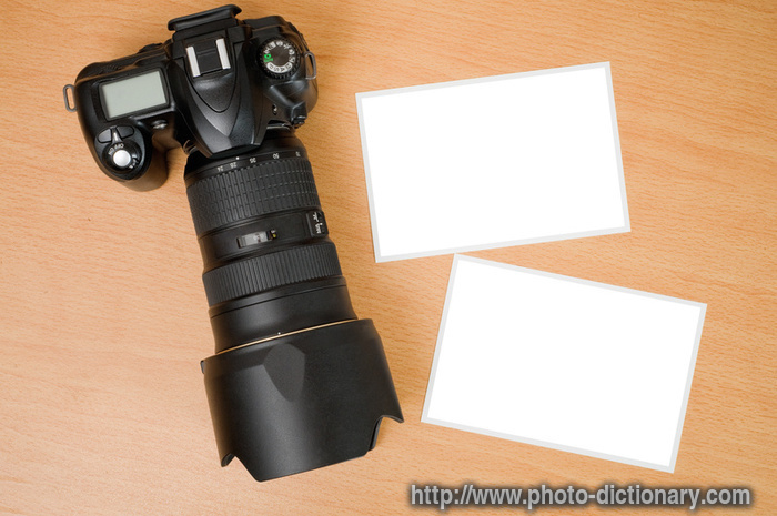 SLR camera - photo/picture definition - SLR camera word and phrase image