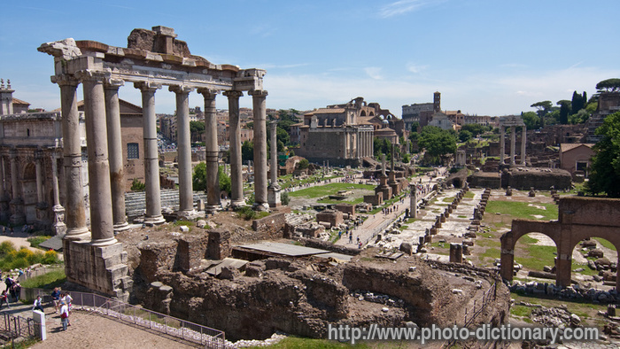 Forum Romanum - photo/picture definition - Forum Romanum word and phrase image