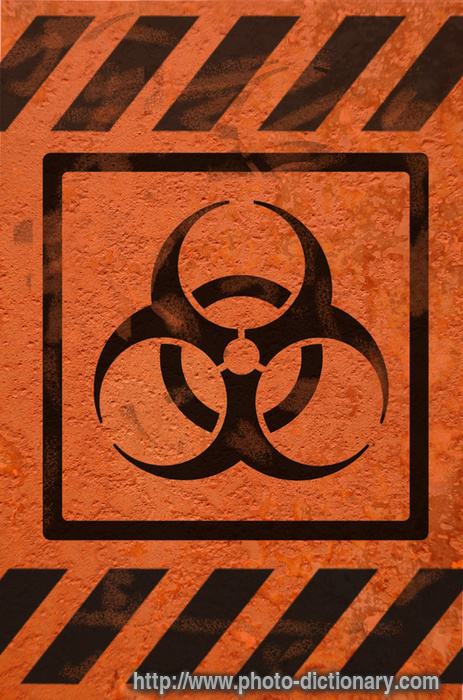 biohazard - photo/picture definition - biohazard word and phrase image