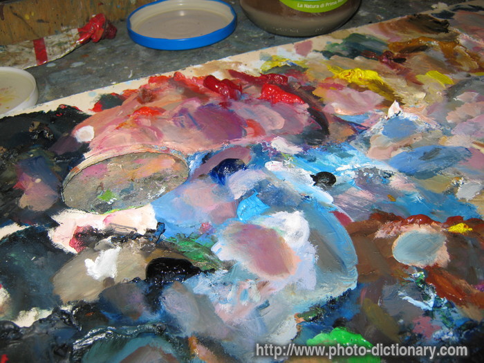 palette - photo/picture definition - palette word and phrase image